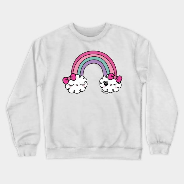 cute kawaii cloud and rainbow Crewneck Sweatshirt by princessmi-com